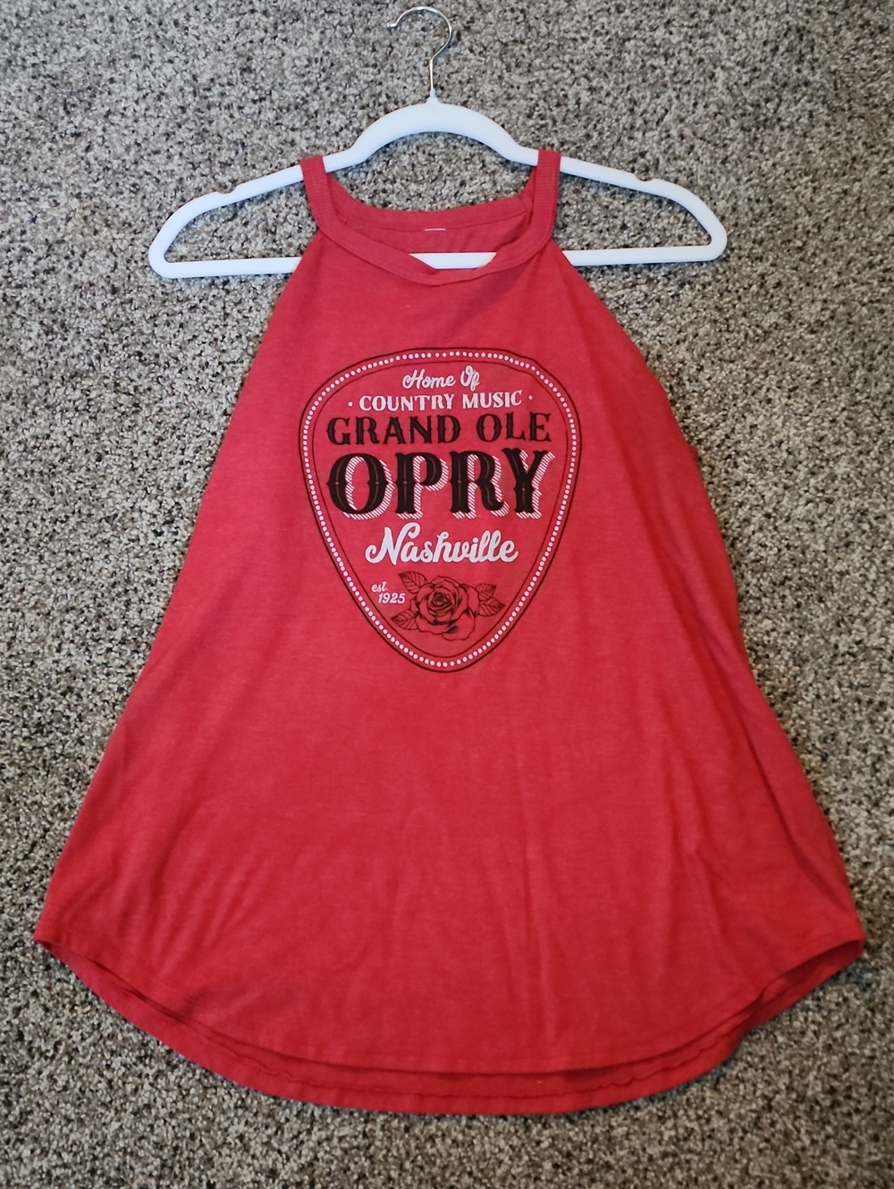 Grand Ole Opry Nashville Red Graphic Halter Tank